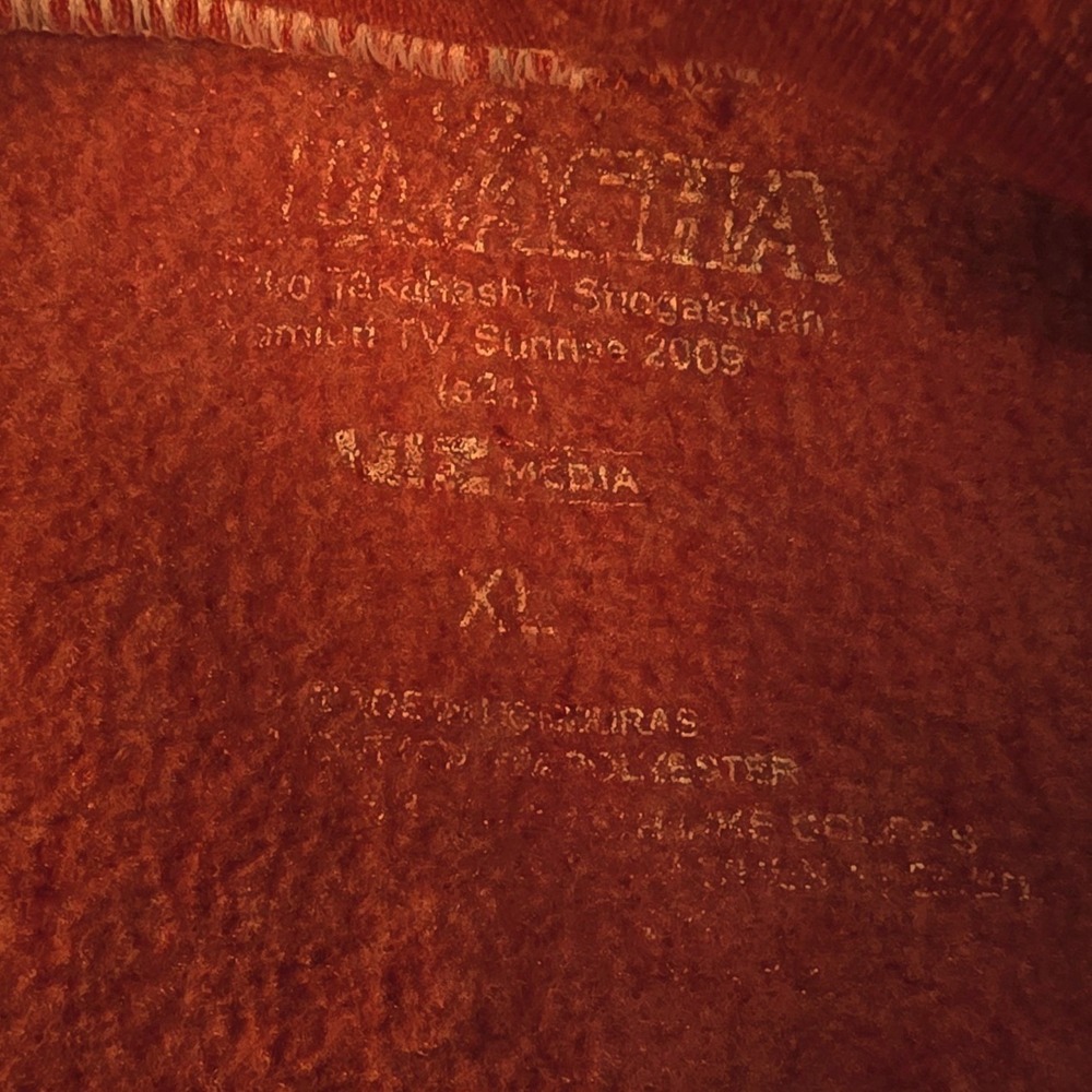 Y2K Inuyasha Men's Red Graphic Anime Streetwear Casual Oversized Hoodie Size L - Picture 4 of 10